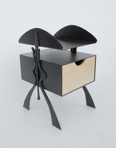 Blacksmith, Forged, Custom, Design, Daniel Hopper Design, Iron, Steel, Side Table, Mushroom